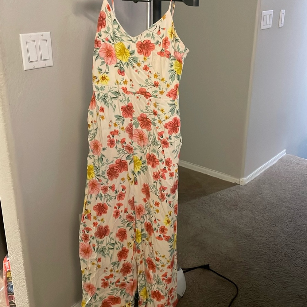 Gianni bini floral jumpsuit